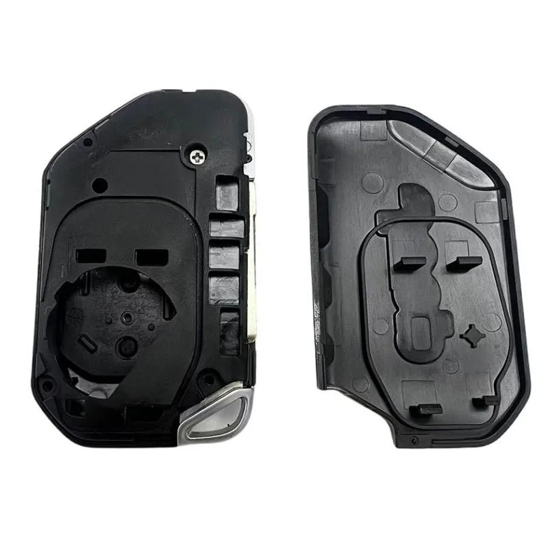 4 Buttons Remote Car Key Shell Fob for Jeep Wrangler Rubicon Sahara JK JL 2018 SIP22 Blade Replacement Keyless Entry Fob Case