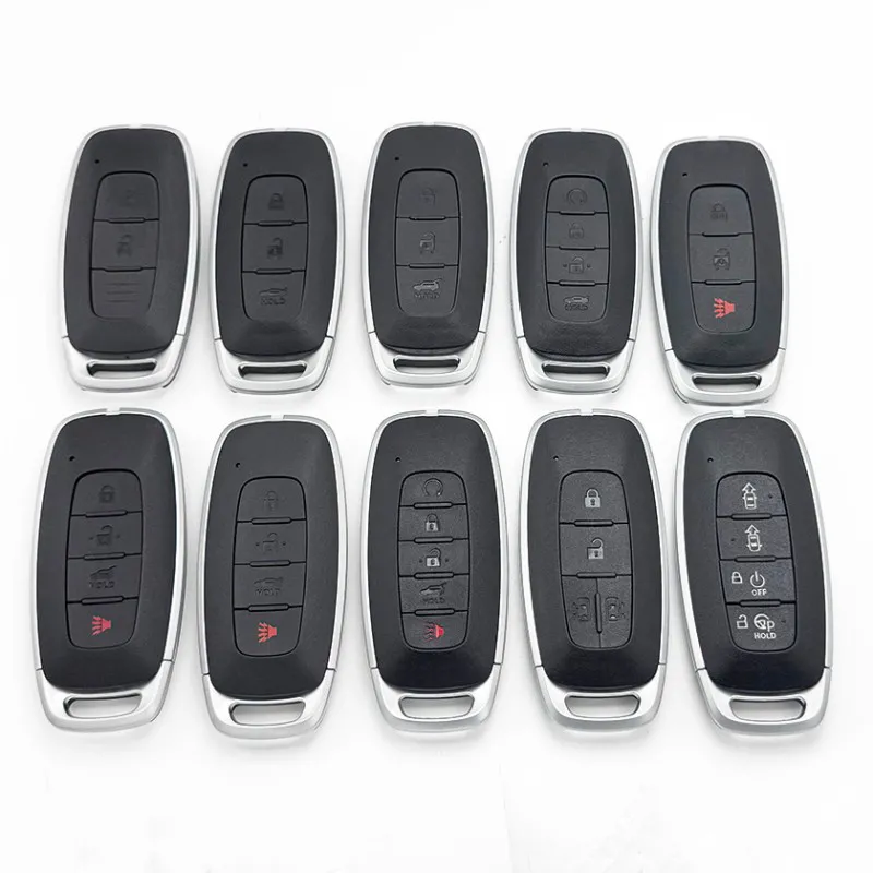 Car Key Shell Remote Flip with Small Key for Tailgate Button Smart Casing Keys Cover Case No logo