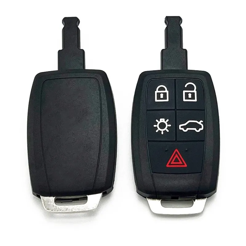 Volvo Car Key Shell with 5 Buttons Vehicle Remote Control Shell