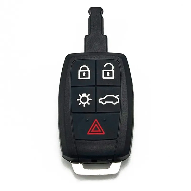 Volvo Car Key Shell with 5 Buttons Vehicle Remote Control Shell