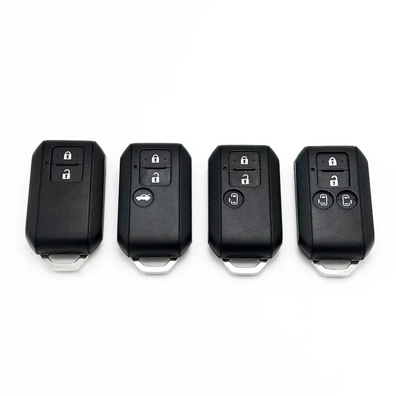 S-uzuki 3 Buttons Smart Replacing Auto Fobs Housing Vehicle Keys Remote Car Key Shell Case Fob with Emergency Blade No logo
