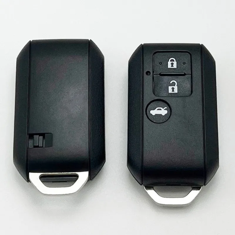 S-uzuki 3 Buttons Smart Replacing Auto Fobs Housing Vehicle Keys Remote Car Key Shell Case Fob with Emergency Blade No logo