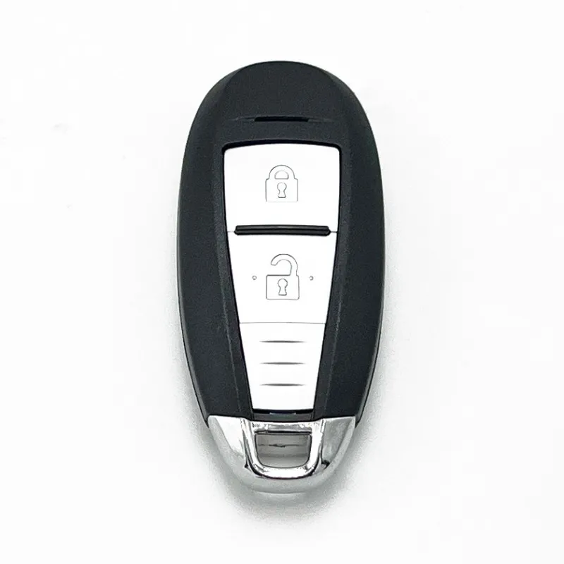 High Quality Key Shell Blade Replacement S-uzuki 2 Buttons Remote Smart Car Key Shell with Emergency Key Blade