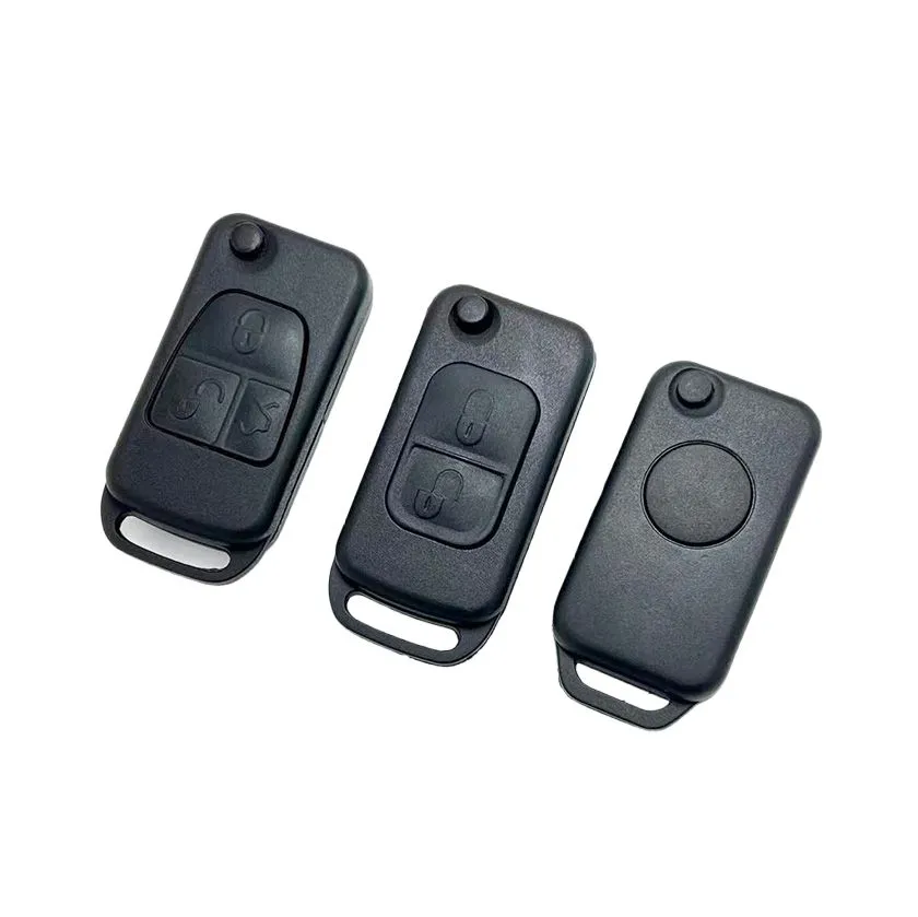 2 Button Flip Folding Remote Car Key Shell Car case Vehicle Keys Fob Remote for Mercedes Benz SLK E113 a C E S W168 W124 W202