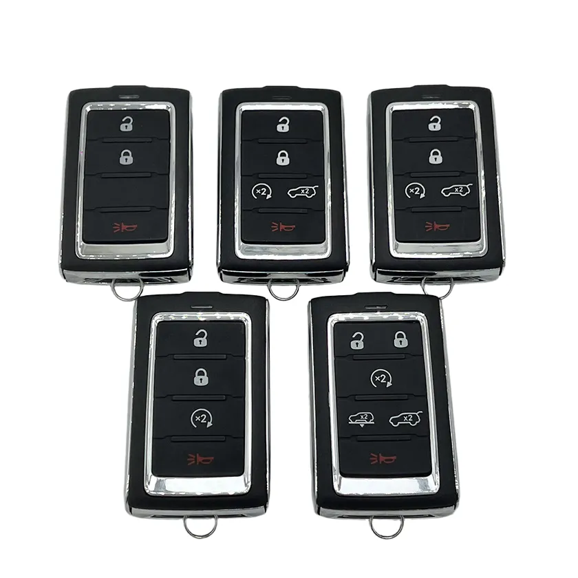 5 Buttons Car Key Fob Remote 433 Frequency Electronic 4A Chip M3NWXF0B1 for Jeep Grand Cherokee / Wagoneer 2021 2022