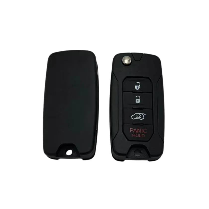 Manufacturers Make Car Keys Folding Remote Key Shell for Jeep Vehicles with Blank Uncut CY24 Key Blank