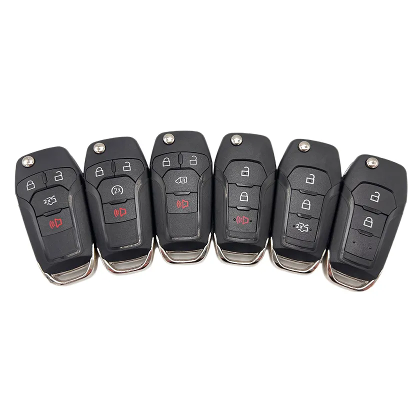 High Quality 2/3/4 Buttons Smart Car Key Shell Universal Remote Vehicle Key Case for Ford Auto Key