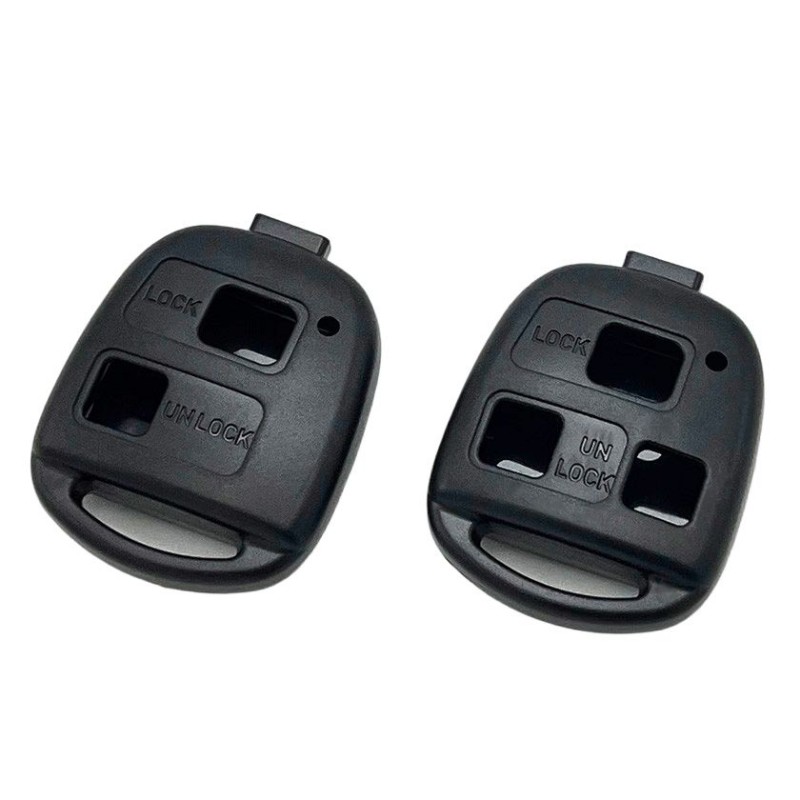 2/3 Buttons for Toyota Car Key Fob Replacement Shell Uncut Blade Case Vehicle Keys