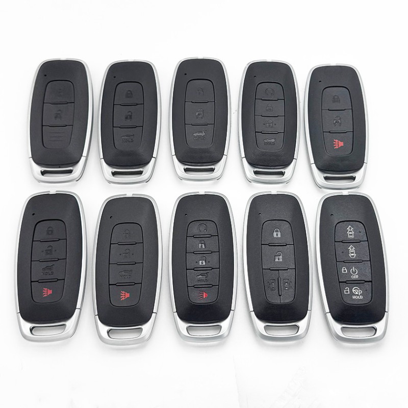 Car Key Shell Remote Flip with Small Key for Tailgate Button Smart Casing Keys Cover Case No logo