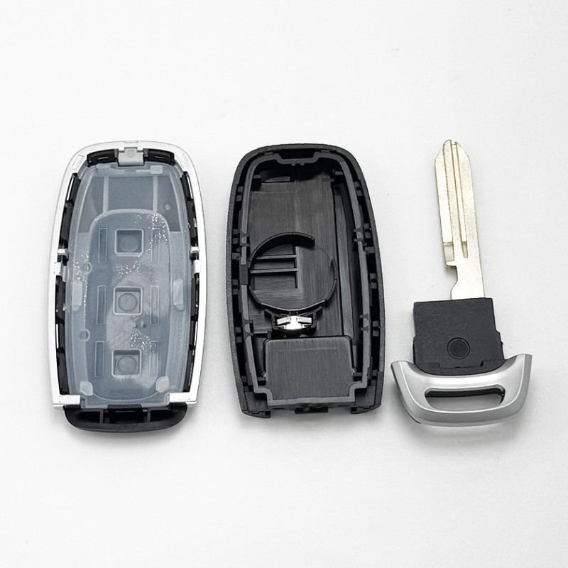 Car Key Shell Remote Flip with Small Key for Tailgate Button Smart Casing Keys Cover Case No logo