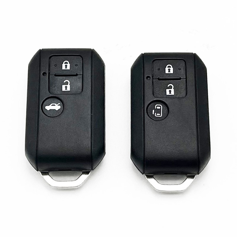 S-uzuki 3 Buttons Smart Replacing Auto Fobs Housing Vehicle Keys Remote Car Key Shell Case Fob with Emergency Blade No logo