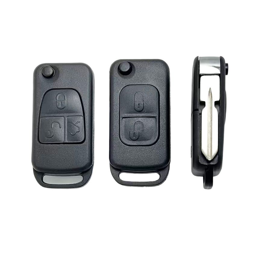 2 Button Flip Folding Remote Car Key Shell Car case Vehicle Keys Fob Remote for Mercedes Benz SLK E113 a C E S W168 W124 W202
