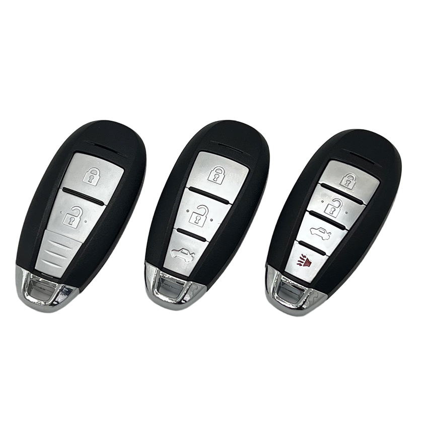 High Quality Key Shell Blade Replacement S-uzuki 2 Buttons Remote Smart Car Key Shell with Emergency Key Blade